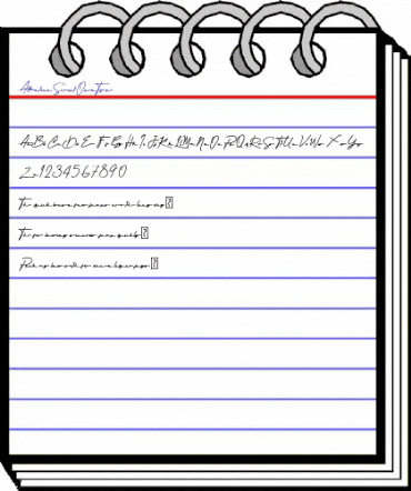 Attention Script Regular animated font preview Attention Script Regular animated font preview