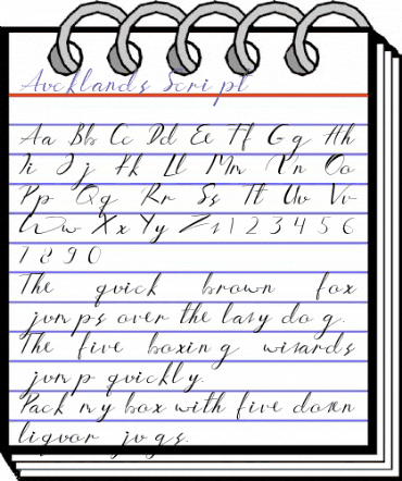 Aucklands Script Regular animated font preview Aucklands Script Regular animated font preview