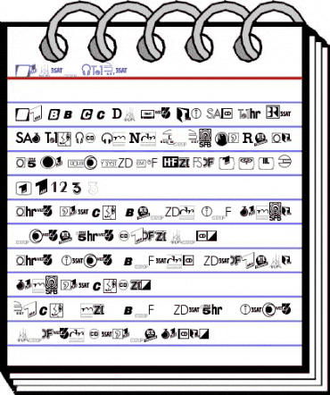 Linotype Audio Pi Regular animated font preview