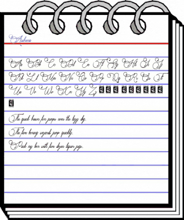 Audrena Regular animated font preview