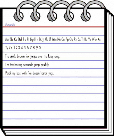 Augusta Regular animated font preview