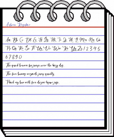 Aulores Regular animated font preview Aulores Regular animated font preview