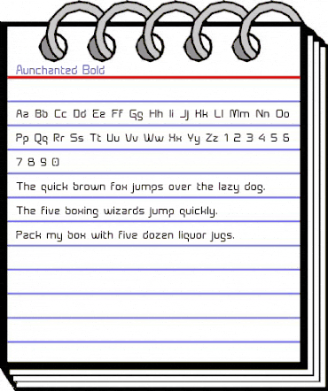 Aunchanted Bold Regular animated font preview Aunchanted Bold Regular animated font preview