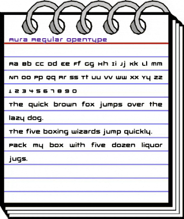 Aura Regular animated font preview Aura Regular animated font preview