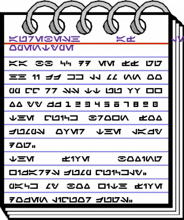 Aurebesh AF Legends animated font preview