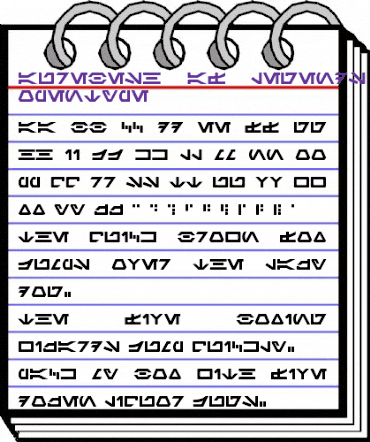 Aurebesh AF LegendsTech animated font preview