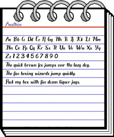 Austhin Regular animated font preview Austhin Regular animated font preview