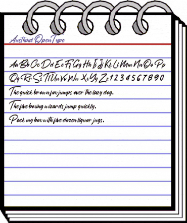 Austhind Regular animated font preview Austhind Regular animated font preview
