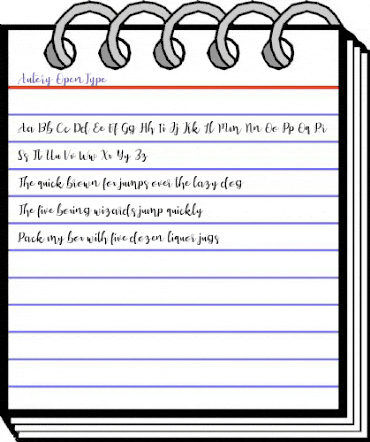 Autery Regular animated font preview Autery Regular animated font preview