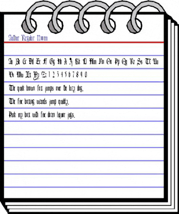 Authur Regular animated font preview Authur Regular animated font preview