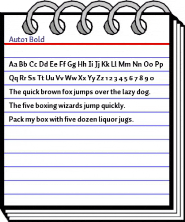 Auto 1 Bold animated font preview