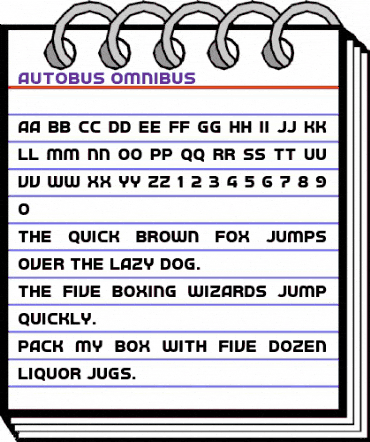 a Autobus Omnibus Regular animated font preview a Autobus Omnibus Regular animated font preview