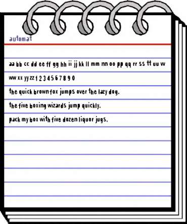 Automat Regular animated font preview Automat Regular animated font preview