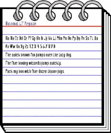 Automat LT Regular Regular animated font preview Automat LT Regular Regular animated font preview