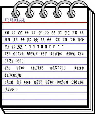 AvalonSSK Regular animated font preview AvalonSSK Regular animated font preview