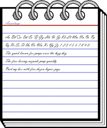 Avantage Regular animated font preview Avantage Regular animated font preview