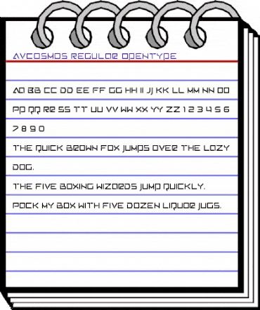 AV Cosmos Regular animated font preview AV Cosmos Regular animated font preview