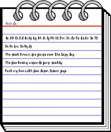 Avinda Avinda animated font preview Avinda Avinda animated font preview