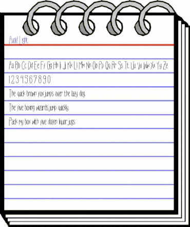 Avoid Light Regular animated font preview
