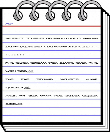 AVP Regular animated font preview
