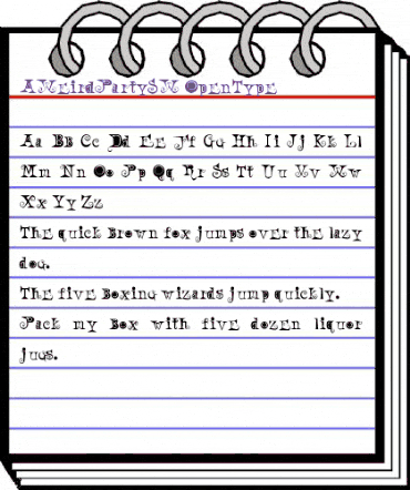 AWeirdParty SW animated font preview AWeirdParty SW animated font preview