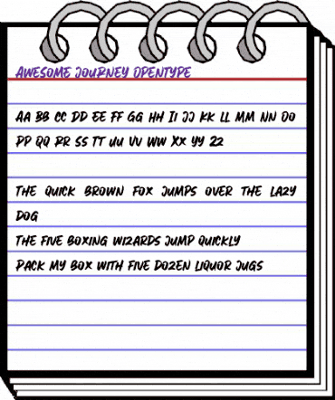 AweSomE JouRneY Regular animated font preview AweSomE JouRneY Regular animated font preview