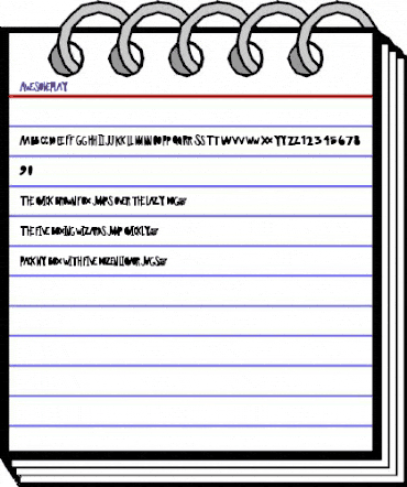AwesomePlay Regular animated font preview