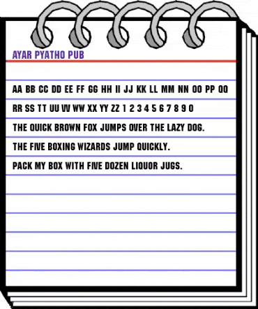 Ayar_Pyatho_pub DemiBold animated font preview Ayar_Pyatho_pub DemiBold animated font preview