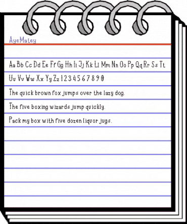 Aye Matey Regular animated font preview Aye Matey Regular animated font preview