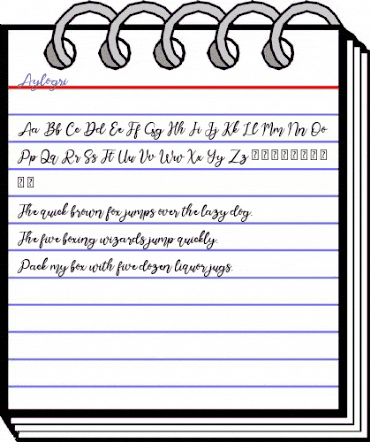 Aylogri Regular animated font preview Aylogri Regular animated font preview