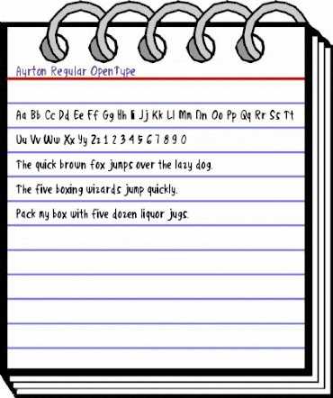 Ayrton Regular animated font preview