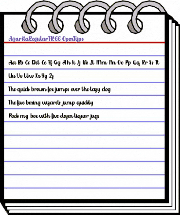 Azarita Regular FREE Regular animated font preview Azarita Regular FREE Regular animated font preview