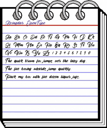 Azingdar Regular animated font preview Azingdar Regular animated font preview