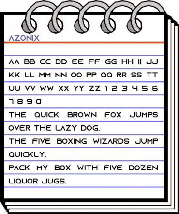 Azonix Regular animated font preview Azonix Regular animated font preview