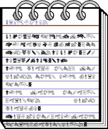 Aztekbats Regular animated font preview Aztekbats Regular animated font preview