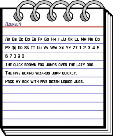 AzureoN Regular animated font preview AzureoN Regular animated font preview