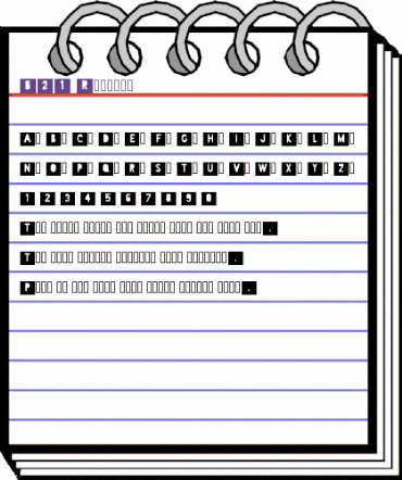 B21 Regular animated font preview