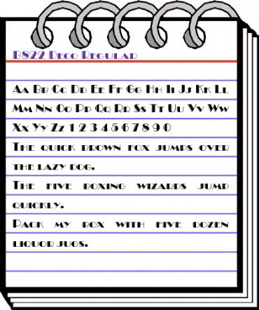 B822-Deco Regular animated font preview B822-Deco Regular animated font preview