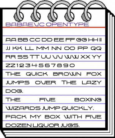 BabaevC Regular animated font preview BabaevC Regular animated font preview