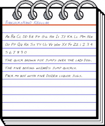 BabcocksHand Regular animated font preview BabcocksHand Regular animated font preview