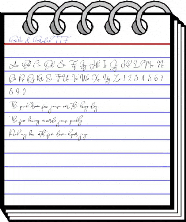 Babes & Bridal Regular animated font preview