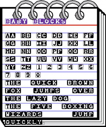 Baby Blocks regular animated font preview Baby Blocks regular animated font preview