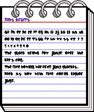 Baby Kruffy Regular animated font preview