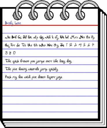 Baby Love Regular animated font preview Baby Love Regular animated font preview