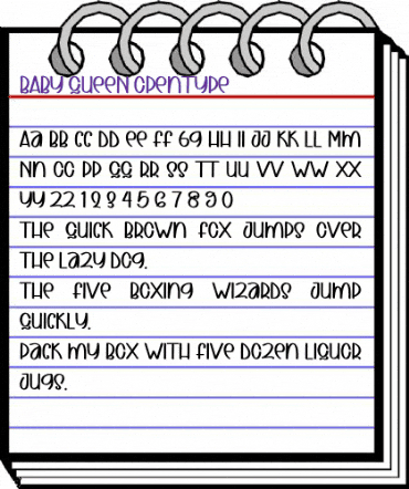 BABY QUEEN Regular animated font preview BABY QUEEN Regular animated font preview