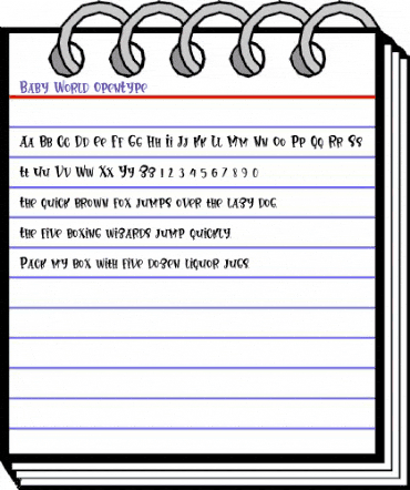 Baby World Regular animated font preview Baby World Regular animated font preview