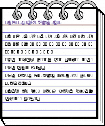 BabyBlockDingBats Regular animated font preview BabyBlockDingBats Regular animated font preview