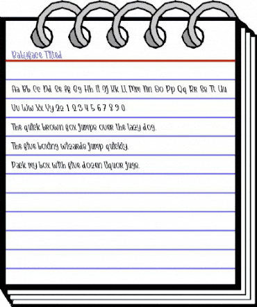 Babyface Tilted animated font preview