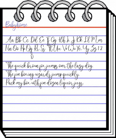 Babyhome Regular animated font preview Babyhome Regular animated font preview