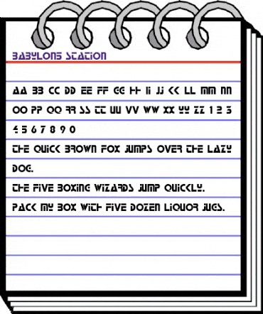 Babylon5_Station Bold animated font preview Babylon5_Station Bold animated font preview